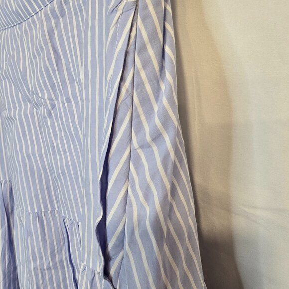 NWT Gap Blue/white Striped Skirt 3 Tier Pockets Lined Size 12 - Picture 6 of 9